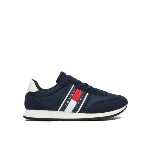 Sneakersy Tommy Jeans Tjm Classic Runner EM0EM01709 Granatowy ze sklepu eobuwie.pl w kategorii Buty sportowe męskie - zdjęcie 186799377