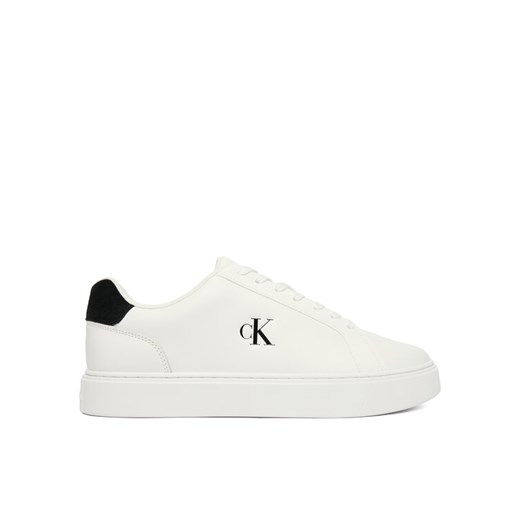 Sneakersy Calvin Klein Classic Cupsole Laceup Lth YM0YM01435 Biały ze sklepu eobuwie.pl w kategorii Buty sportowe męskie - zdjęcie 186799386