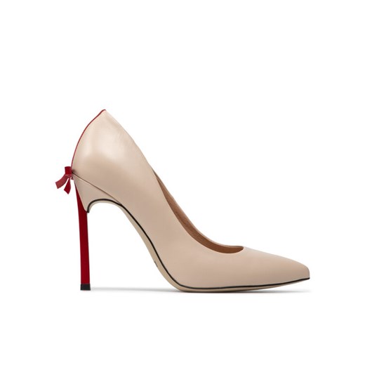 Szpilki R.Polański 1223 Beżowy ze sklepu eobuwie.pl w kategorii Czółenka - zdjęcie 186799389