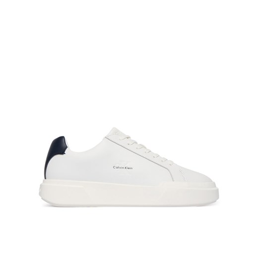Sneakersy Calvin Klein Chunky Cupsole Laceup Lth YM0YM01344 Biały ze sklepu eobuwie.pl w kategorii Buty sportowe męskie - zdjęcie 186799415