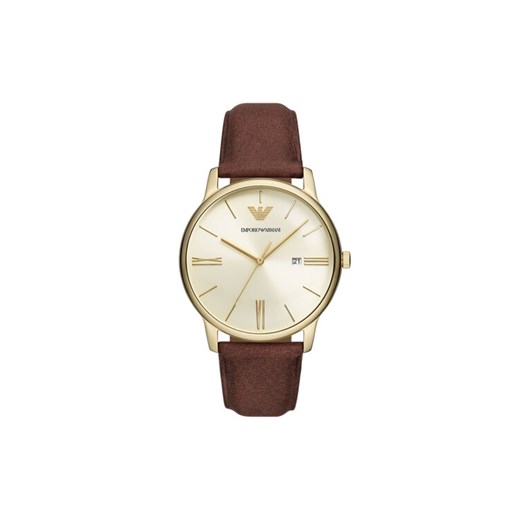 Zegarek Emporio Armani Minimalist AR11610 Brązowy ze sklepu eobuwie.pl w kategorii Zegarki - zdjęcie 186799468