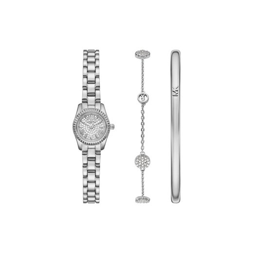 Michael Kors Zestaw zegarek i bransoletka MK4948SET Srebrny ze sklepu MODIVO w kategorii Zegarki - zdjęcie 186800176