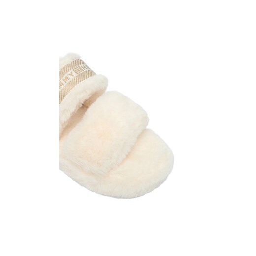 Tommy Hilfiger Kapcie Hilfiger Fur Slipper FW0FW08854 Biały Tommy Hilfiger 37_38 MODIVO