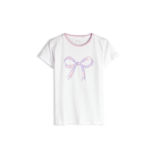 GATE Bawełniana koszulka z nadrukiem 3Y ze sklepu gateshop w kategorii Bluzki dziewczęce - zdjęcie 186801187