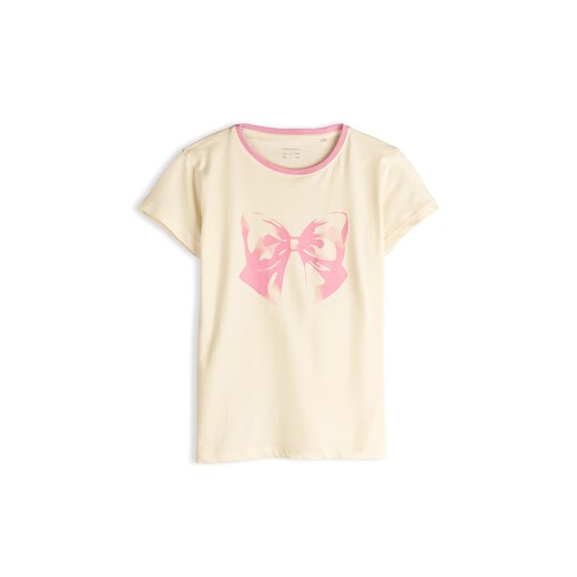 GATE Bawełniana koszulka z nadrukiem 3Y ze sklepu gateshop w kategorii Bluzki dziewczęce - zdjęcie 186801189