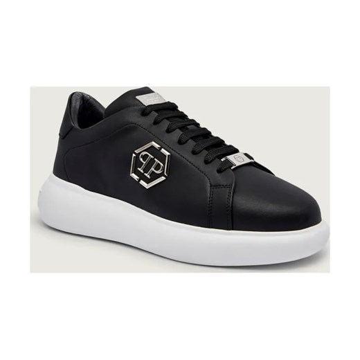 Philipp Plein Skórzane sneakersy New Basic Hexagon ze sklepu Gomez Fashion Store w kategorii Buty sportowe męskie - zdjęcie 186801387