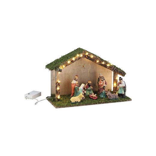 Profiline Dekoracyjna stajenka LED z akcesoriami ze wzorem - 40 x 25,5 x 16 cm - id: 11996101 - marki Profiline - 186802337 Profiline Dekoracyjna stajenka LED z akcesoriami ze wzorem - 40 x 25,5 x 16 cm ze sklepu Limango Polska w kategorii Dekoracje bożonarodzeniowe - zdjęcie 186802337