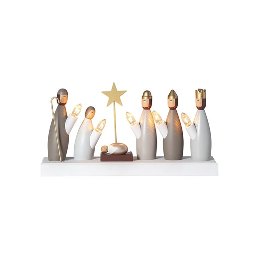 STAR Trading Lampa dekoracyjna &quot;Krubba&quot; w kolorze białym - 33 x 17 x 9 cm ze sklepu Limango Polska w kategorii Oświetlenie - zdjęcie 186802339