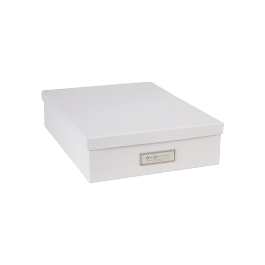 BigsoBox Pudełko &quot;Oskar&quot; w kolorze białym na dokumenty - 35 x 26 x 8,5 cm ze sklepu Limango Polska w kategorii Akcesoria biurowe - zdjęcie 186802655