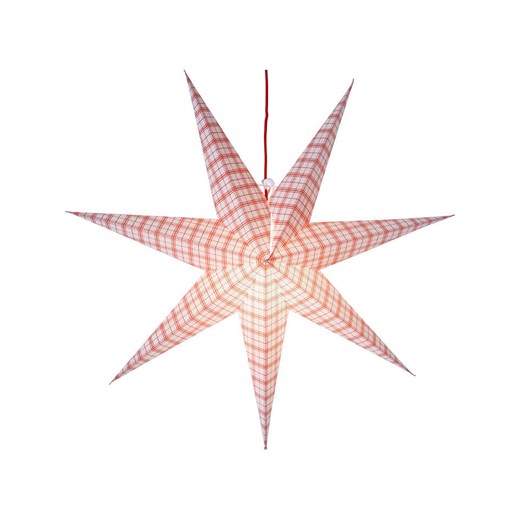 STAR Trading Gwiazda papierowa &quot;Lisa&quot; w kolorze czerwono-białym - Ø 70 cm ze sklepu Limango Polska w kategorii Oświetlenie - zdjęcie 186802695