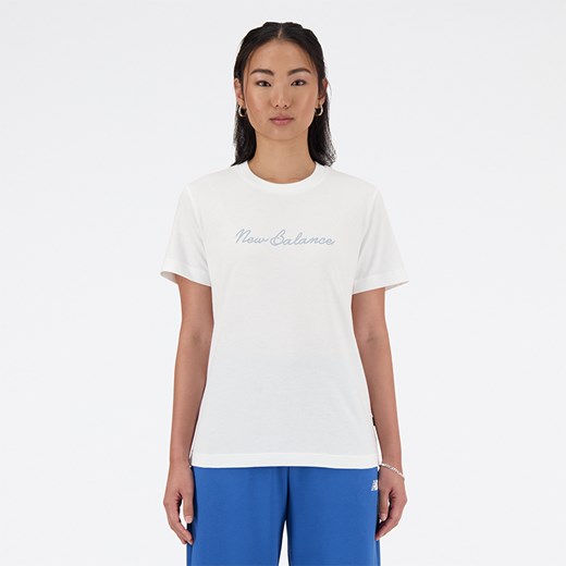 Koszulka damska New Balance WT41909WT – biała - id: 3212053 - marki New Balance - 186804177 Koszulka damska New Balance WT41909WT – biała ze sklepu New Balance Poland w kategorii Bluzki damskie - zdjęcie 186804177
