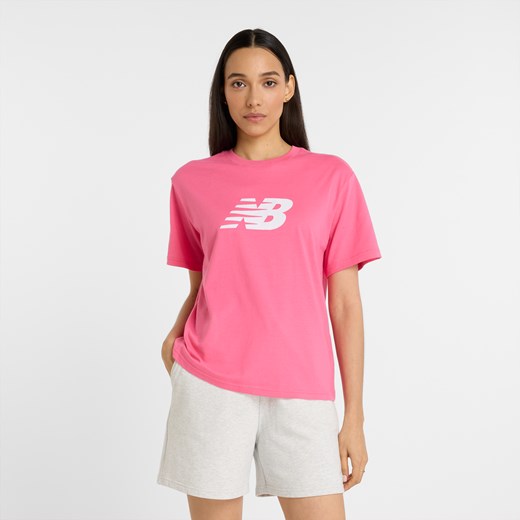 Koszulka damska New Balance WT43583DAB – różowa - id: 3214994 - marki New Balance - 186804186 Koszulka damska New Balance WT43583DAB – różowa ze sklepu New Balance Poland w kategorii Bluzki damskie - zdjęcie 186804186