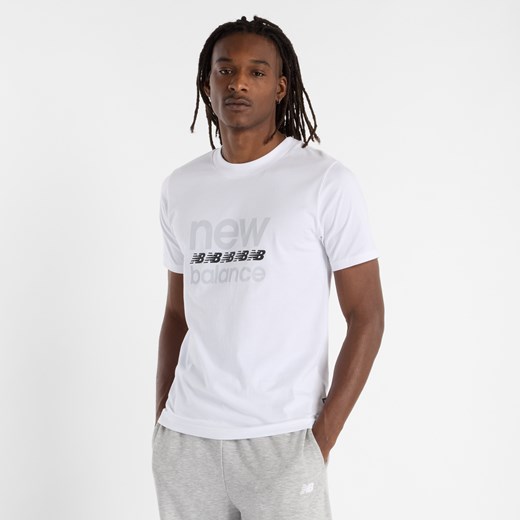 Koszulka męska New Balance MT51940WT – biała ze sklepu New Balance Poland w kategorii T-shirty męskie - zdjęcie 186804228