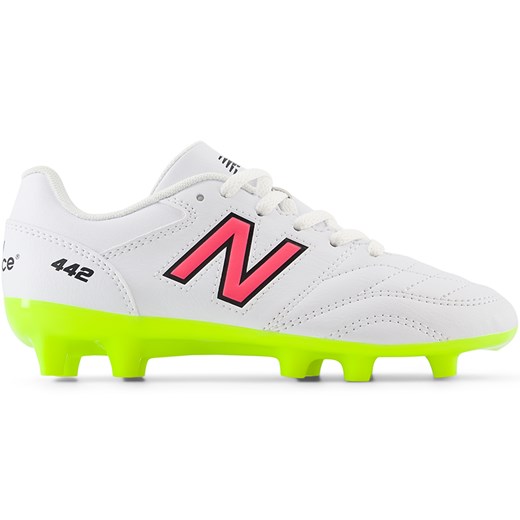 Korki dziecięce New Balance 442 ACADEMY JNR FG V2 JS43FWH2 – białe ze sklepu New Balance Poland w kategorii Buty sportowe dziecięce - zdjęcie 186804278
