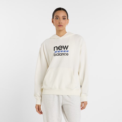 Bluza damska New Balance WT51519SST – beżowa ze sklepu New Balance Poland w kategorii Bluzy damskie - zdjęcie 186804419