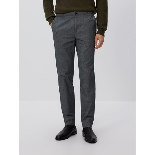 Reserved - Spodnie chino slim fit - ciemnoszary ze sklepu Reserved w kategorii Spodnie męskie - zdjęcie 186804605