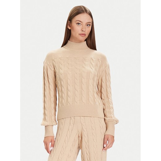 Guess Golf W5BR30 Z1192 Beżowy Regular Fit - id: 0000305465160 - marki Guess - 186806349 Guess Golf W5BR30 Z1192 Beżowy Regular Fit ze sklepu MODIVO w kategorii Swetry damskie - zdjęcie 186806349