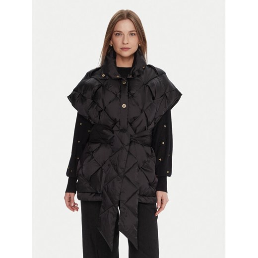 Lola Casademunt by Maite Bezrękawnik RAINFOREST W PKT 4 BEIGE DIMITY Czarny Oversize ze sklepu MODIVO w kategorii Kamizelki damskie - zdjęcie 186806356