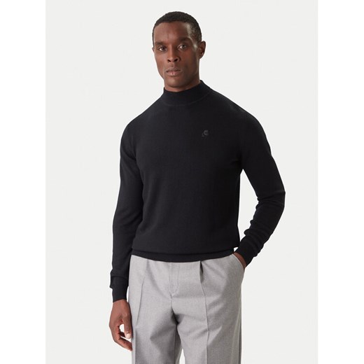 KARL LAGERFELD Golf 655002 554399 Czarny Slim Fit ze sklepu MODIVO w kategorii Swetry męskie - zdjęcie 186806375