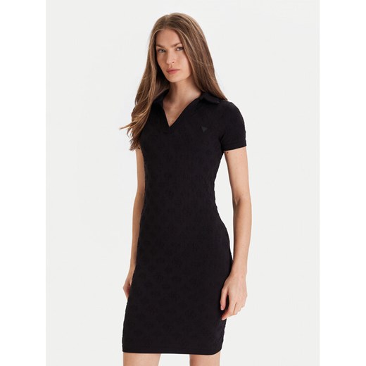 Guess Sukienka codzienna V5YK05 Z3OA0 Czarny Regular Fit ze sklepu MODIVO w kategorii Sukienki - zdjęcie 186806377