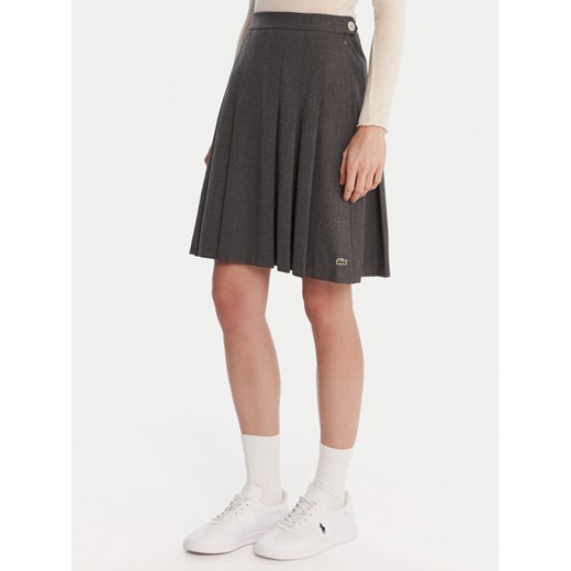 Lacoste Spódnica plisowana JF5358 Szary Regular Fit ze sklepu MODIVO w kategorii Spódnice - zdjęcie 186806379