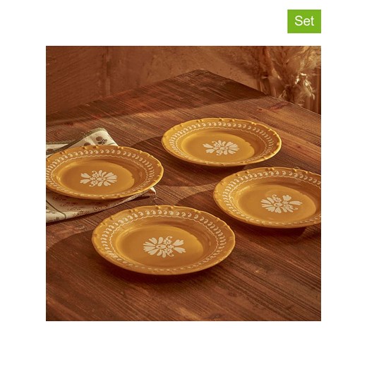 BELLA MAISON Talerze śniadaniowe (4 szt.) w kolorze żółtym - Ø 19 cm ze sklepu Limango Polska w kategorii Naczynia - zdjęcie 186808328