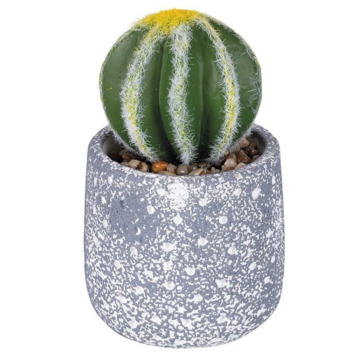 Villa d´Este Sztuczny kwiat "Cactus" w kolorze zielono-szarym - 15 cm - id: 17549681 - marki Villa D'este - 186808526 Villa d´Este Sztuczny kwiat "Cactus" w kolorze zielono-szarym - 15 cm ze sklepu Limango Polska w kategorii Doniczki i osłonki - zdjęcie 186808526