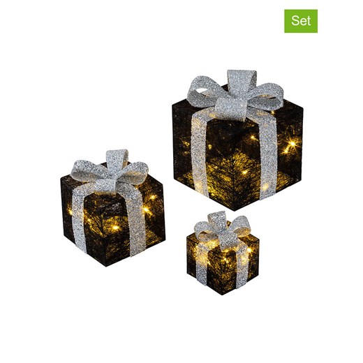 Hollybell Dekoracyjne lampy LED (3 szt.) w kolorze czarnym ze sklepu Limango Polska w kategorii Oświetlenie - zdjęcie 186808625