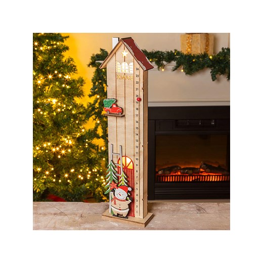 Hollybell Dekoracyjna lampa LED "House" w kolorze beżowym - 12 x 45,5 x 6 cm - id: 17726229 - marki Hollybell - 186808636 Hollybell Dekoracyjna lampa LED "House" w kolorze beżowym - 12 x 45,5 x 6 cm ze sklepu Limango Polska w kategorii Oświetlenie - zdjęcie 186808636