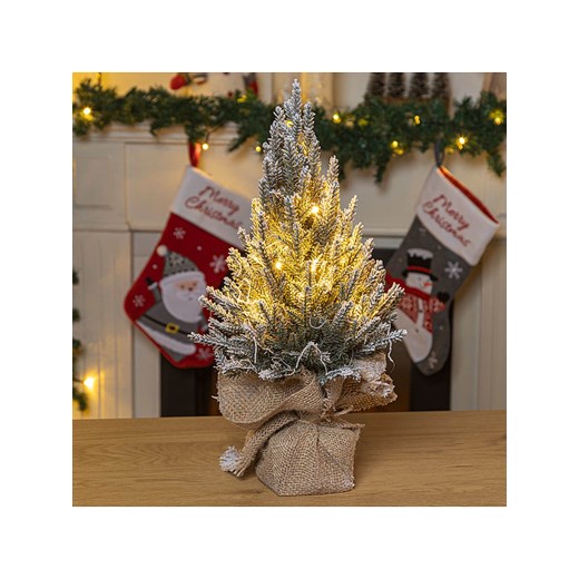Hollybell Dekoracja LED &quot;Christmas Tree&quot; w kolorze zielono-białym - dł. 45 cm ze sklepu Limango Polska w kategorii Oświetlenie - zdjęcie 186808637