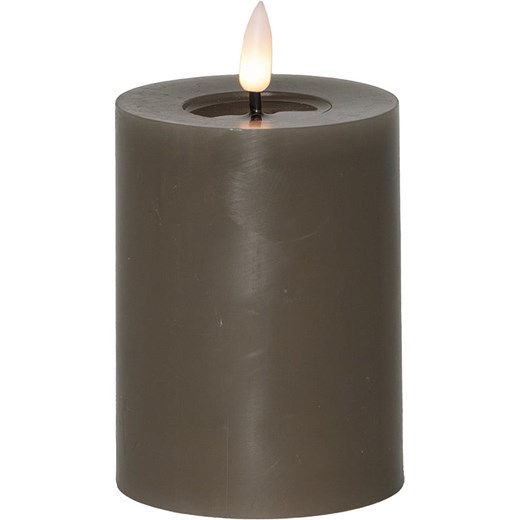 STAR Trading Świeca LED "Flamme Flow Pillar" w kolorze szarobrązowym - wys. 12,5 cm - id: 17866951 - marki Star Trading - 186809097 STAR Trading Świeca LED "Flamme Flow Pillar" w kolorze szarobrązowym - wys. 12,5 cm ze sklepu Limango Polska w kategorii Świece i dyfuzory - zdjęcie 186809097