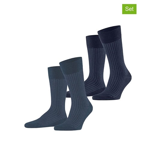 ESPRIT Skarpety (2 pary) &quot;Illusional&quot; w kolorze niebiesko-granatowym ze sklepu Limango Polska w kategorii Skarpetki męskie - zdjęcie 186809546