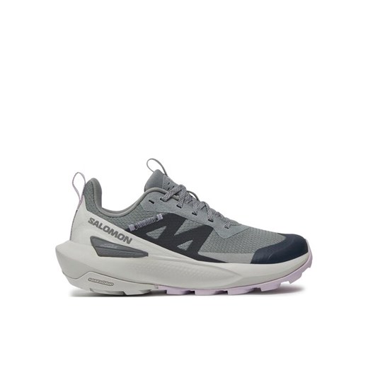 Trekkingi Salomon Elixir Activ L47457500 Szary ze sklepu eobuwie.pl w kategorii Buty trekkingowe damskie - zdjęcie 186809907