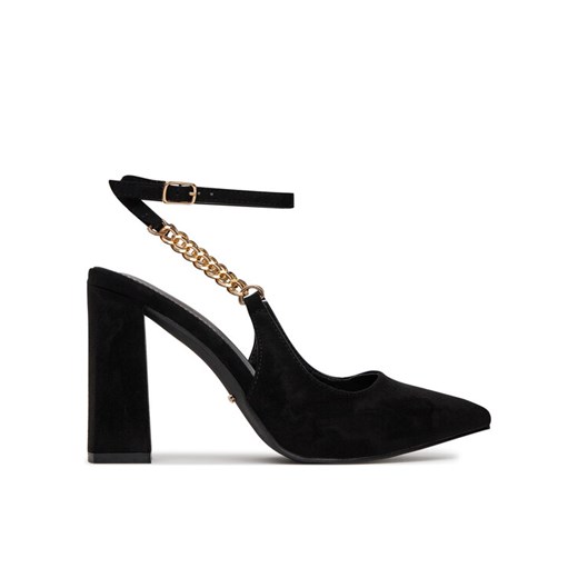 Czółenka DeeZee HT368-1 Czarny ze sklepu eobuwie.pl w kategorii Sandały damskie - zdjęcie 186809945