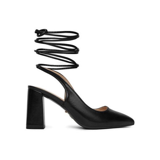 Czółenka DeeZee HLL-31 Czarny ze sklepu eobuwie.pl w kategorii Sandały damskie - zdjęcie 186810037