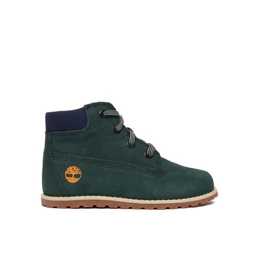 Trzewiki Timberland Pokey Pine Mid Lace Up TB0A292EEY01 Zielony - id: 0000305584465 - marki Timberland - 186810045 Trzewiki Timberland Pokey Pine Mid Lace Up TB0A292EEY01 Zielony ze sklepu eobuwie.pl w kategorii Buty zimowe dziecięce - zdjęcie 186810045