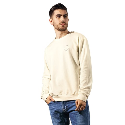 Bluza nierozpinana Reviver F5592 kremowy ze sklepu kontri.pl w kategorii Bluzy męskie - zdjęcie 186811888
