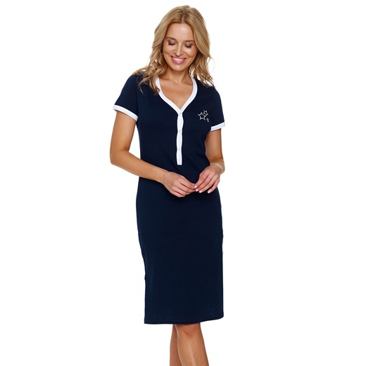 Nocna koszula Doctor Nap TM.7219 navy blue ze sklepu kontri.pl w kategorii Koszule nocne - zdjęcie 186811969