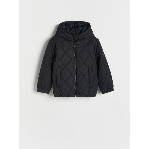 Reserved - Pikowana kurtka z kapturem - czarny ze sklepu Reserved w kategorii Kurtki dziewczęce - zdjęcie 186812247