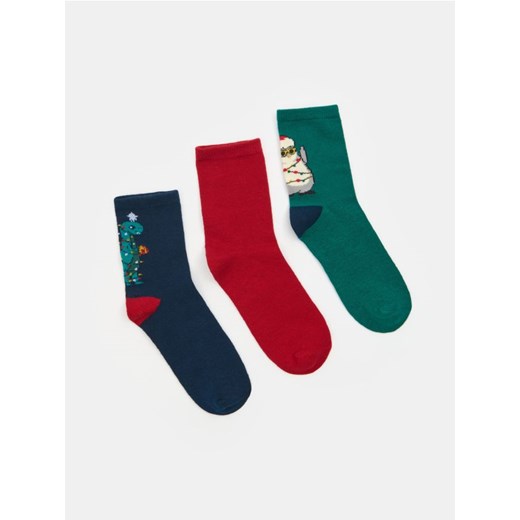 Sinsay - Skarpetki z motywem świątecznym 3 pack - wielobarwny - id: 734DS-MLC - marki Sinsay - 186812507 Sinsay - Skarpetki z motywem świątecznym 3 pack - wielobarwny ze sklepu Sinsay w kategorii Skarpetki dziecięce - zdjęcie 186812507