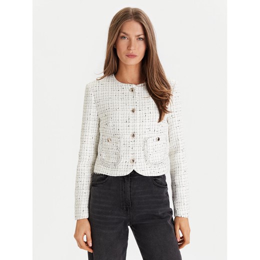 Morgan Marynarka 252-VGABY Écru Slim Fit ze sklepu MODIVO w kategorii Marynarki damskie - zdjęcie 186812898