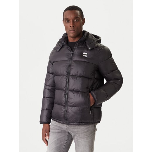 KARL LAGERFELD Kurtka zimowa 505022 554590 Czarny Regular Fit ze sklepu MODIVO w kategorii Kurtki męskie - zdjęcie 186812906