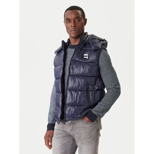 KARL LAGERFELD Kamizelka 505023 554590 Granatowy Regular Fit - id: 0000305653734 - marki Karl Lagerfeld - 186812929 KARL LAGERFELD Kamizelka 505023 554590 Granatowy Regular Fit ze sklepu MODIVO w kategorii Kamizelki męskie - zdjęcie 186812929
