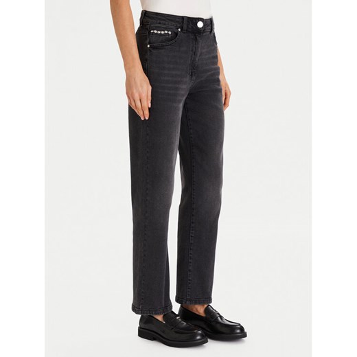 Morgan Jeansy 252-PNICE Czarny Wide Leg ze sklepu MODIVO w kategorii Jeansy damskie - zdjęcie 186812939