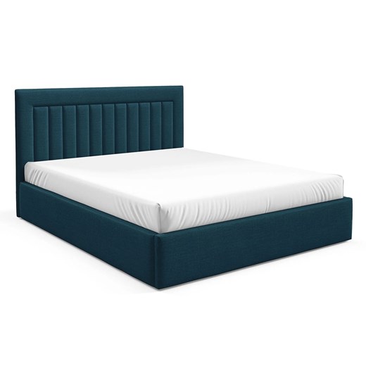 Granatowe łóżko tapicerowane 3 rozmiary G5-R29 ze sklepu Edinos.pl w kategorii Łóżka i materace - zdjęcie 186813867