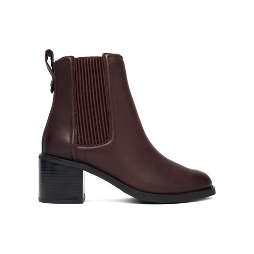 Clarks Botki Chamberly Top 26182864 Bordowy ze sklepu MODIVO w kategorii Botki - zdjęcie 186814297