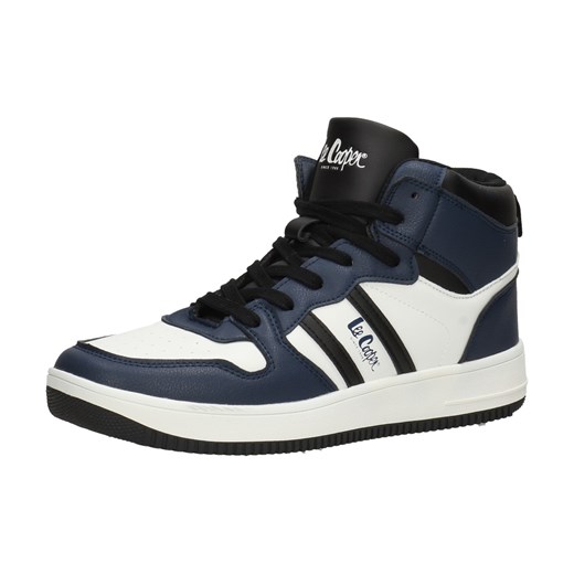 Granatowe sportowe buty męskie z eko skóry Lee Cooper 1306m ze sklepu suzana.pl w kategorii Buty sportowe męskie - zdjęcie 186814548
