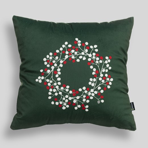 Poszewka na poduszkę Berry Wreath 43x43 cm ze sklepu dekoria.pl w kategorii Dekoracje bożonarodzeniowe - zdjęcie 186815939