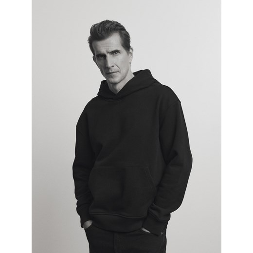 Reserved - Bawełniana bluza comfort fit - czarny Reserved XL Reserved okazja