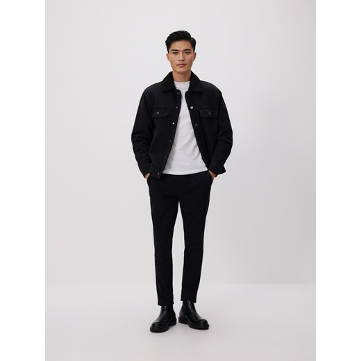 Reserved - Spodnie jogger slim - czarny ze sklepu Reserved w kategorii Spodnie męskie - zdjęcie 186816399